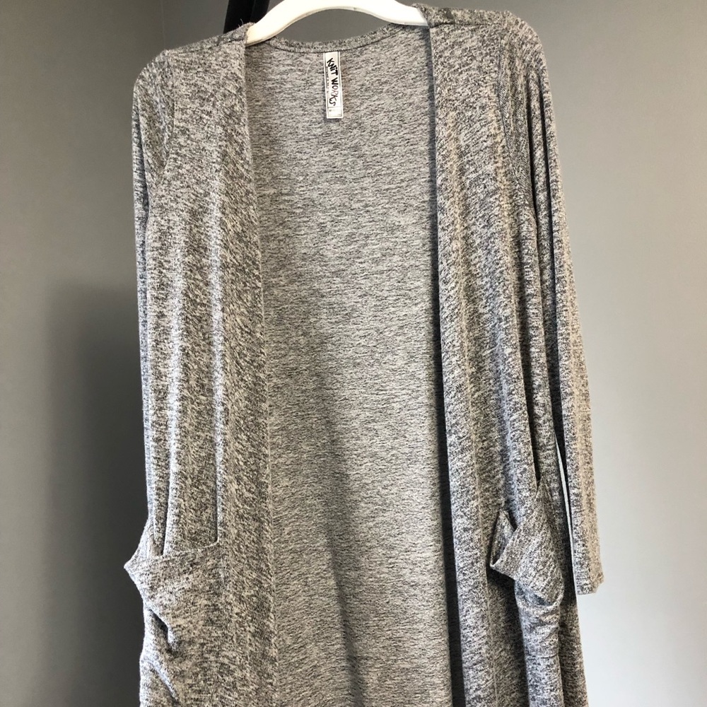 Sparkly gray cardigan